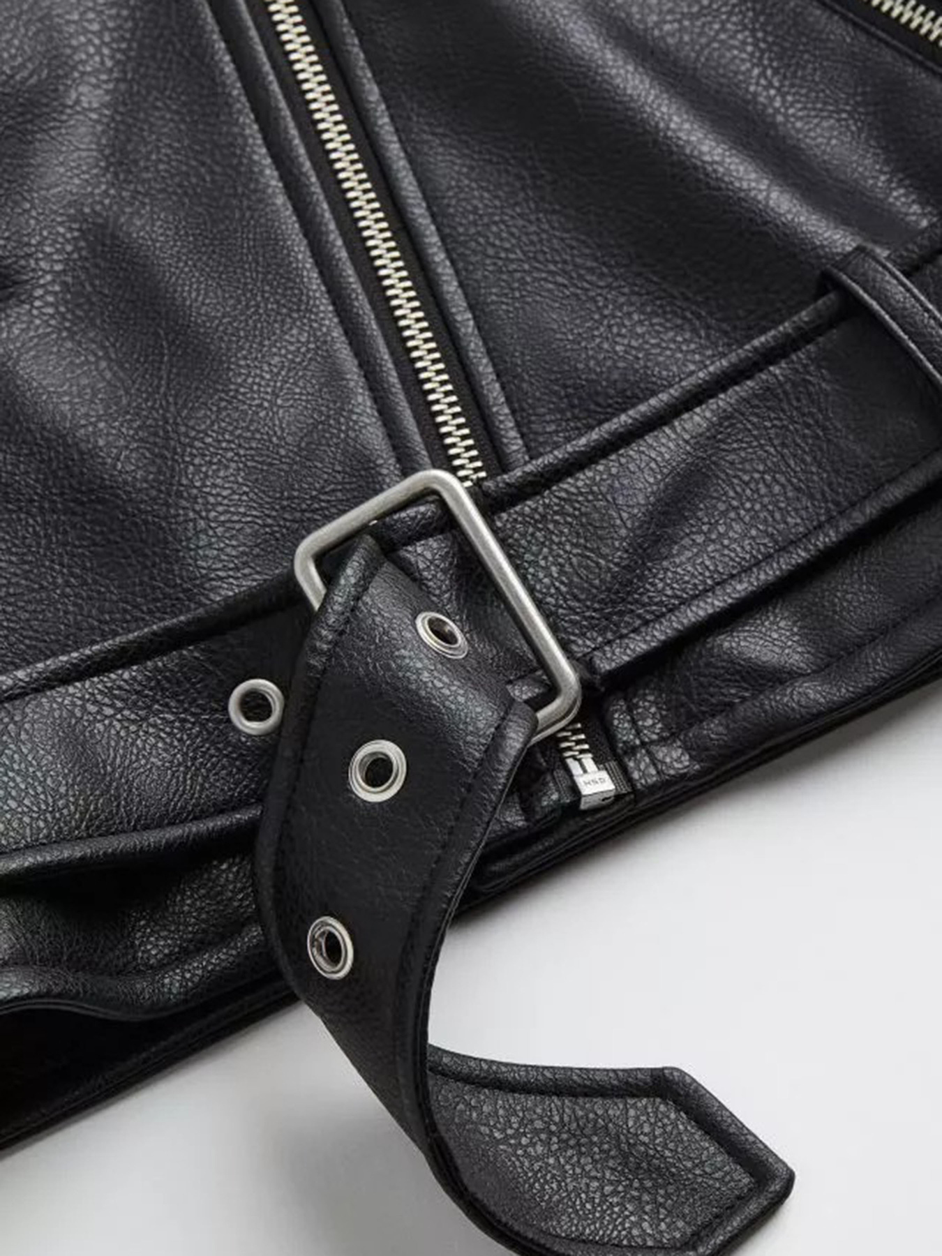 Куртка кожаная H&M модель 1128248wer_Черный Фото