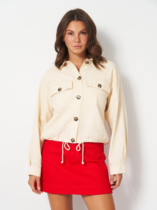 Куртка-рубашка H&M модель 2256451wer_Молочный Фото