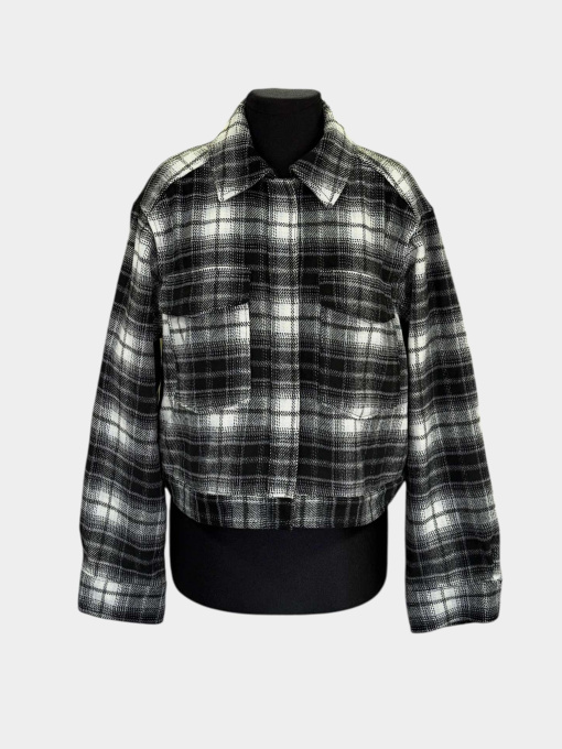 Куртка-сорочка H&M модель 5858421wer_Черно-белый Фото