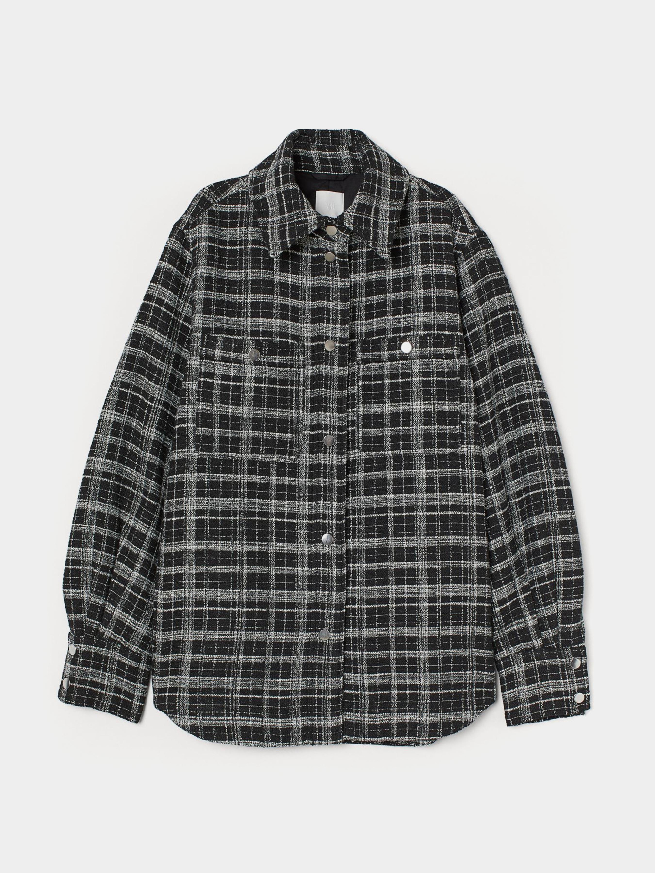 Куртка-рубашка H&M модель 8378101wer_Черно-белый Фото