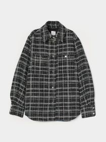 Куртка-рубашка H&M модель 8378101wer_Черно-белый Фото