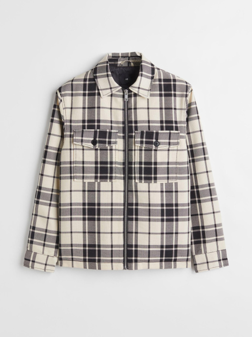 Куртка-сорочка H&M модель 9444133ral_Молочно-черный Фото