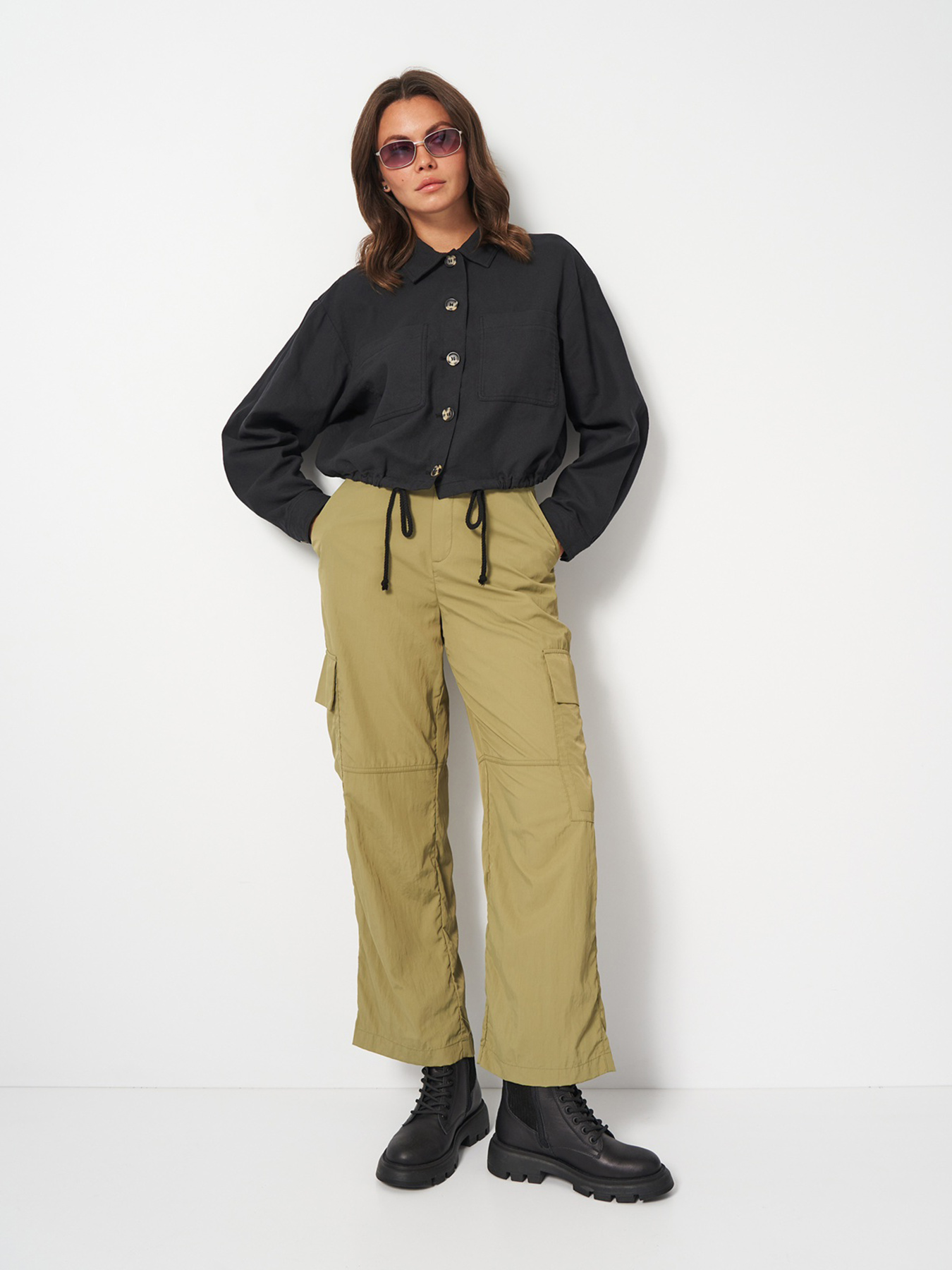 Куртка-рубашка H&M модель 2256451wer_Черный Фото