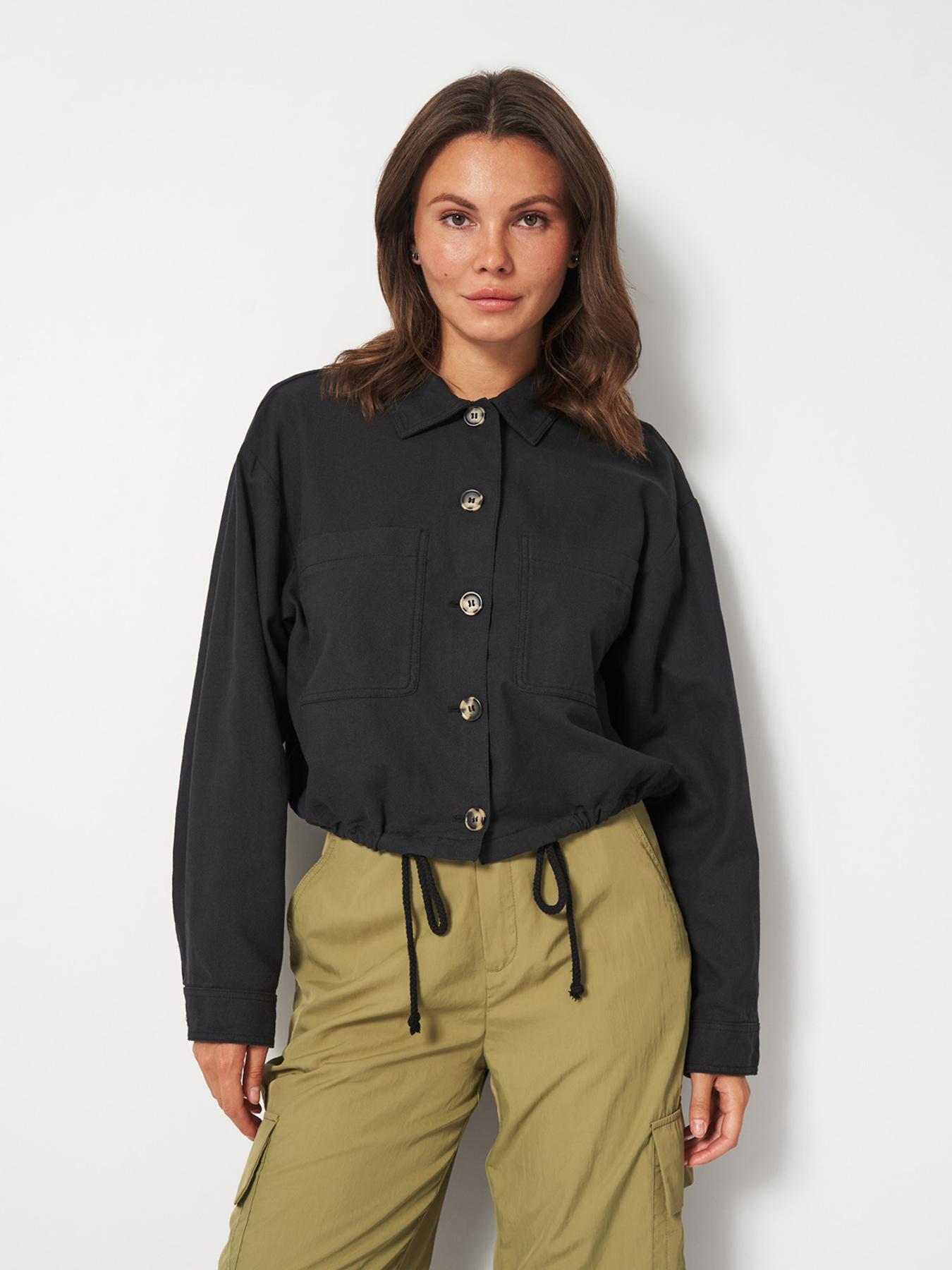 Куртка-рубашка H&M модель 2256451wer_Черный Фото