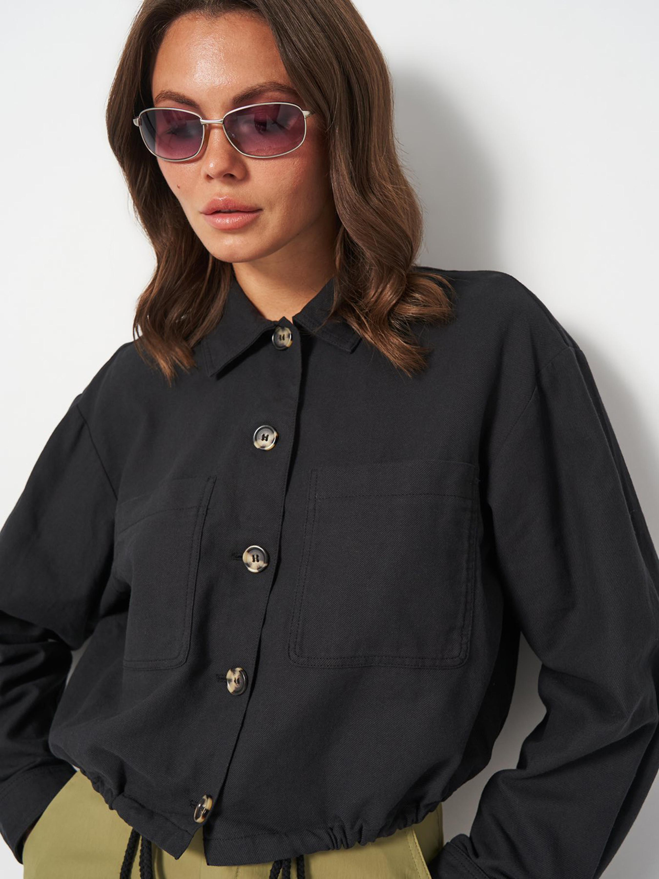 Куртка-рубашка H&M модель 2256451wer_Черный Фото