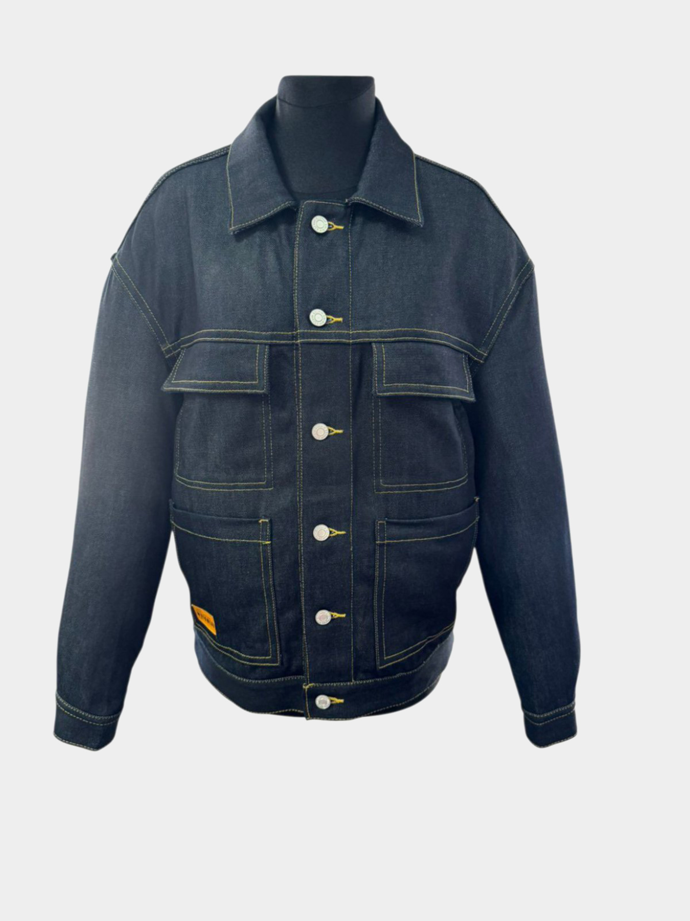 Джинсовая куртка H&M модель 9588003wer_Темно-синий Фото