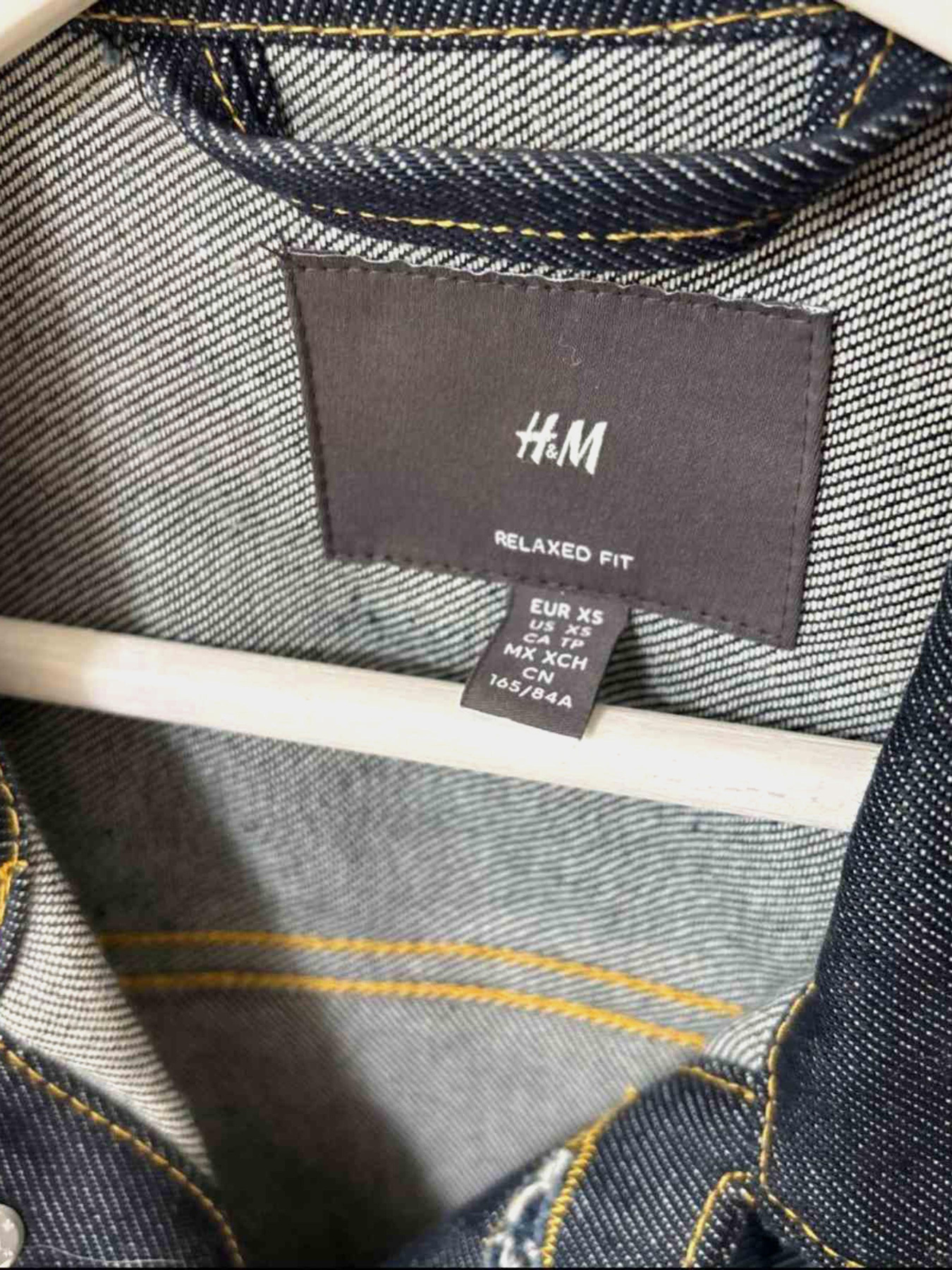 Джинсовая куртка H&M модель 9588003wer_Темно-синий Фото
