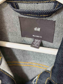 Джинсовая куртка H&M модель 9588003wer_Темно-синий Фото