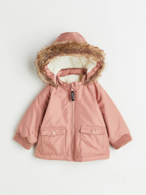 Зимняя куртка H&M модель 1061027kwer_Розовый Фото