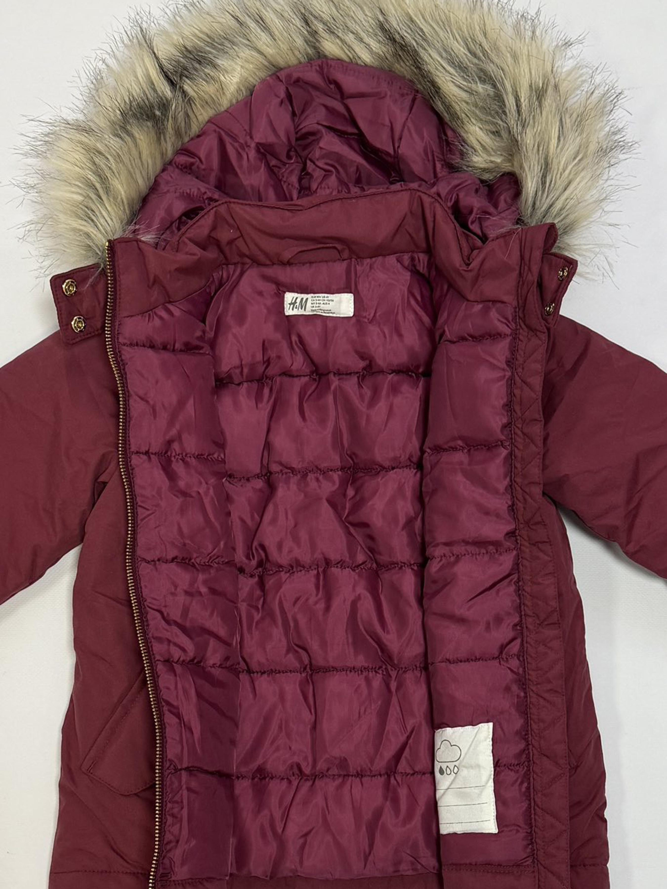 Парка H&M модель 9856994kwer_Бордовый Фото