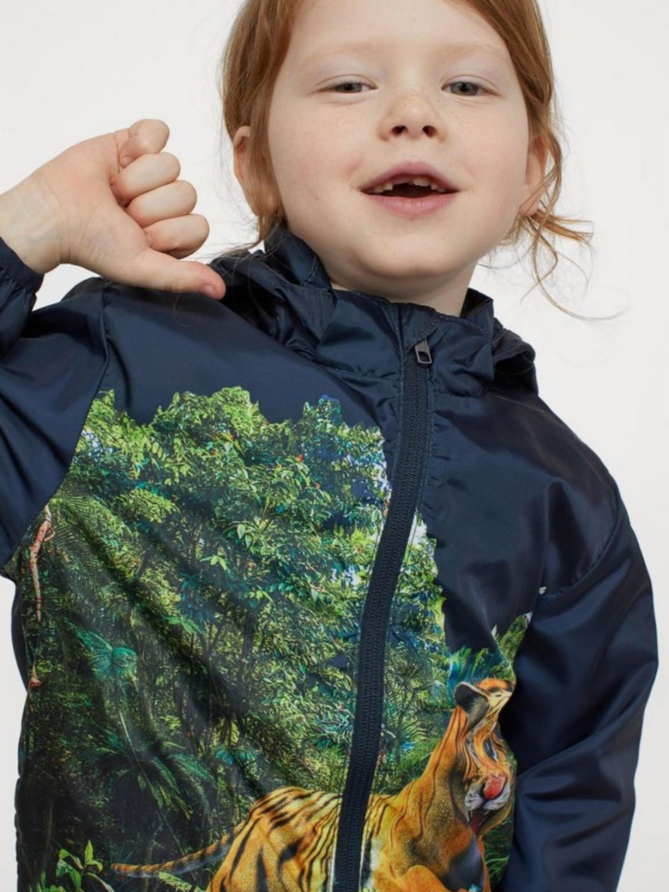 Ветровка H&M модель 9155123kwer_Темно-синий Фото