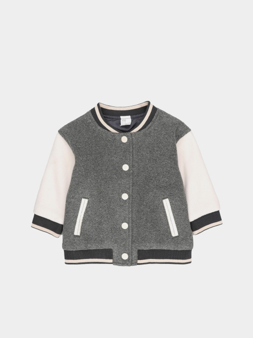 Бомбер H&M модель 5554448ral_Серо-белый Фото