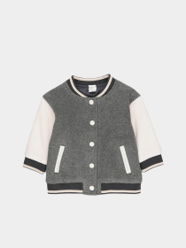 Бомбер H&M модель 5554448ral_Серо-белый Бомбер H&M модель 5554448ral_Серо-белый Фото