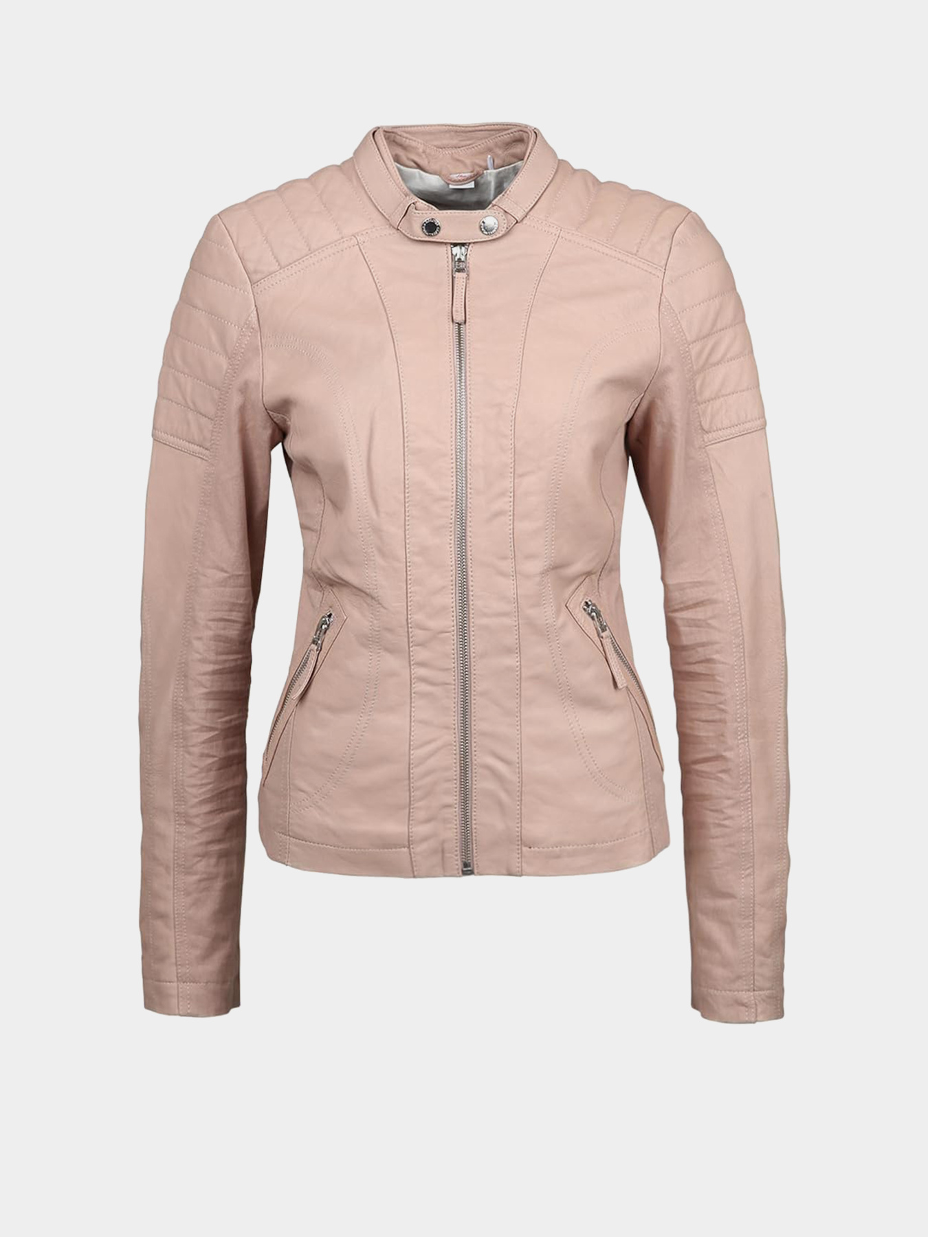 Куртка кожаная S.Oliver модель 5897143wer_Пудровый Фото
