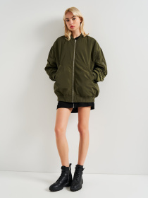 Бомбер H&M модель 9222242wer_Хаки Фото