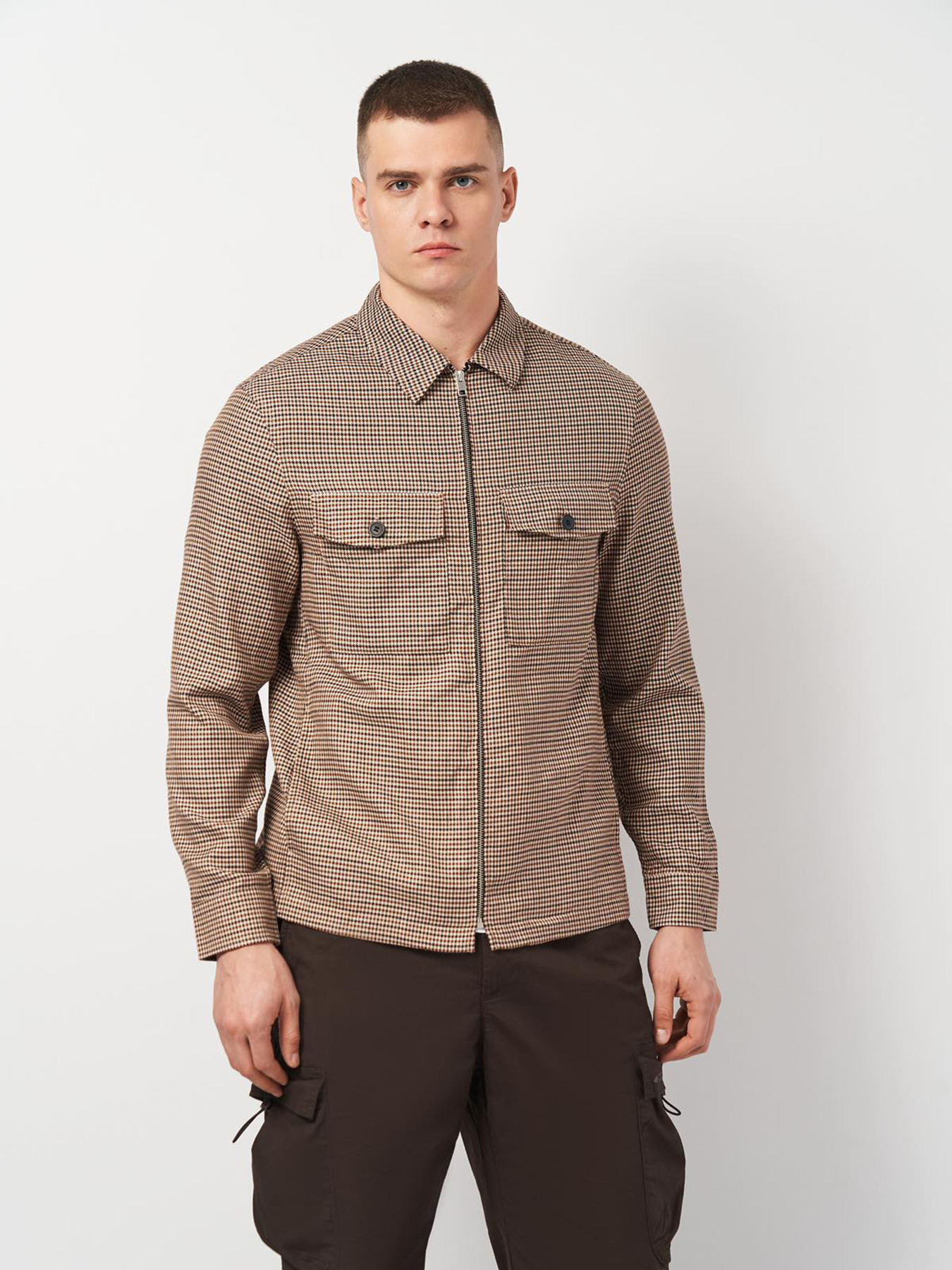 Куртка-сорочка H&M модель 3001192wer_Бежевый Фото