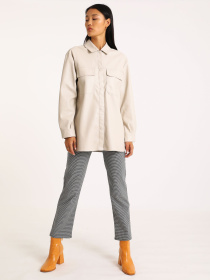 Куртка-рубашка H&M модель 8987032wer_Бежевый Фото