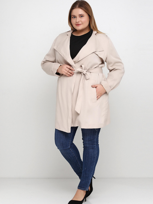 Плащ H&M модель 5752147sdm_Светло-бежевый Фото