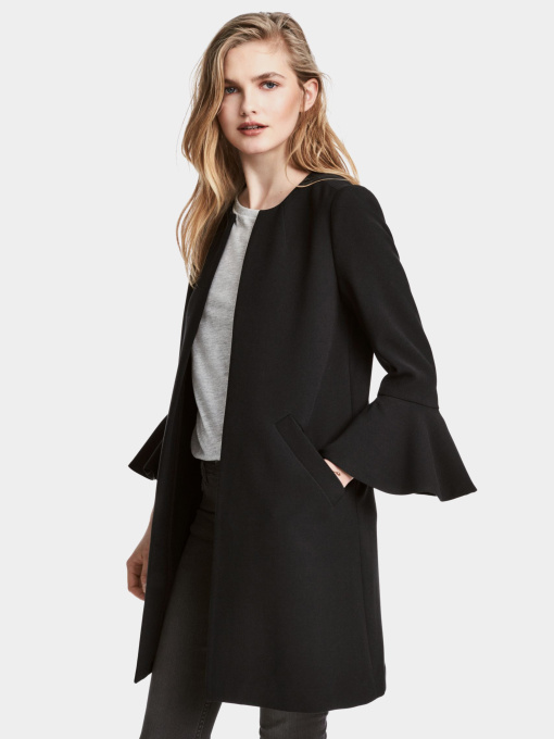 Пальто H&M модель 5068235RP1_черный Фото