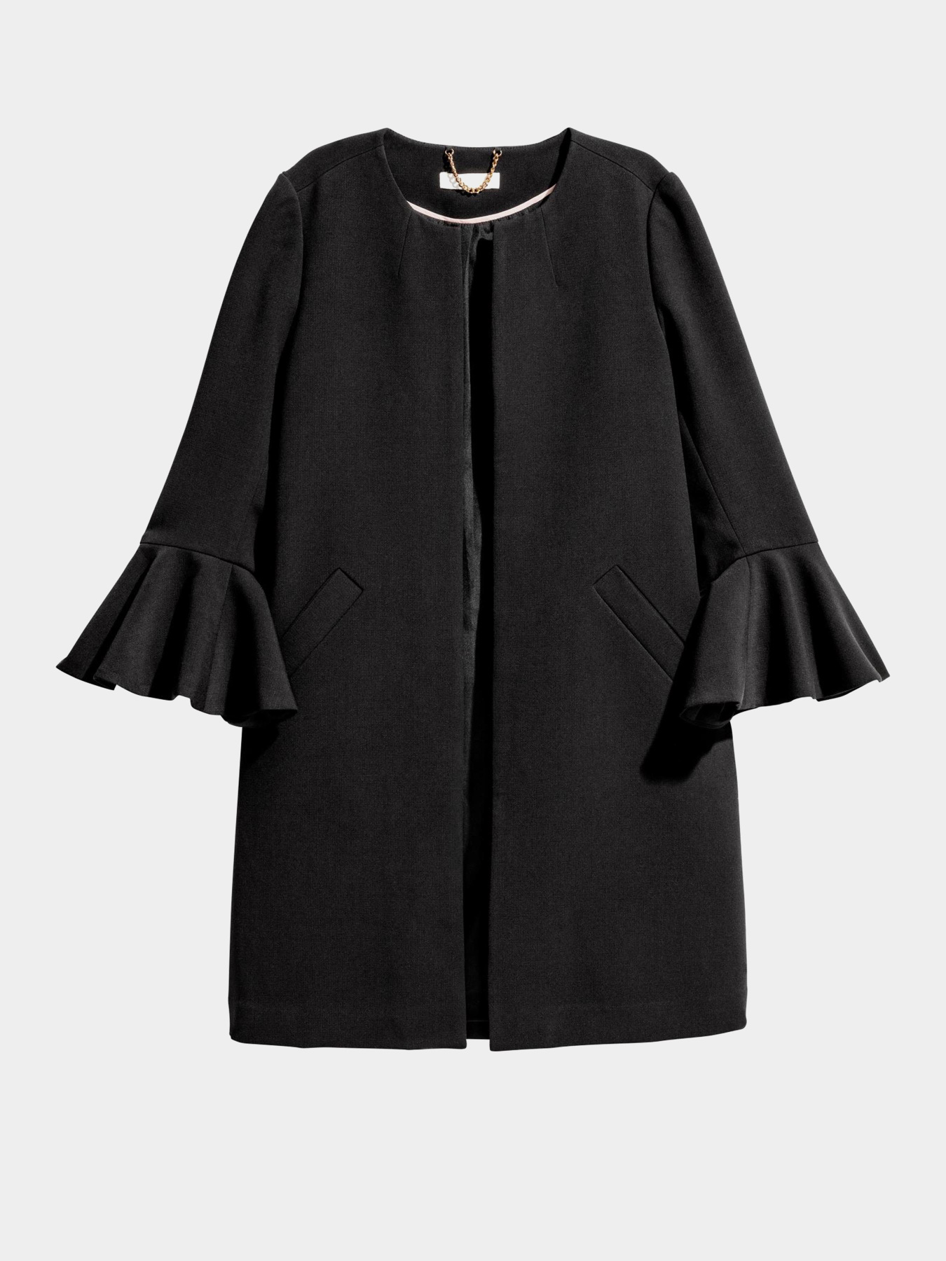 Пальто H&M модель 5068235RP1_черный Фото