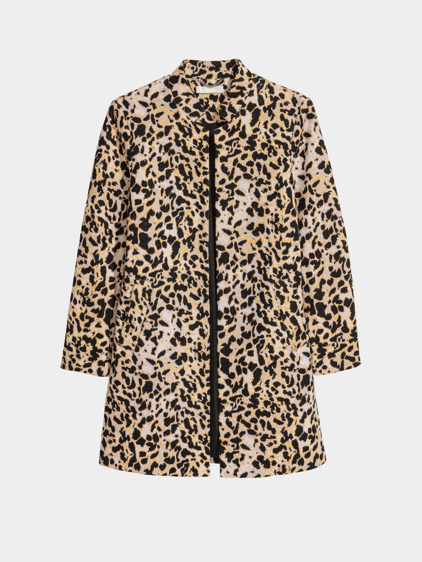 Пальто H&M модель 5625196RP12_бежево-черный леопардовый Фото