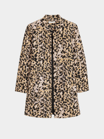 Пальто H&M модель 5625196RP12_бежево-черный леопардовый Фото