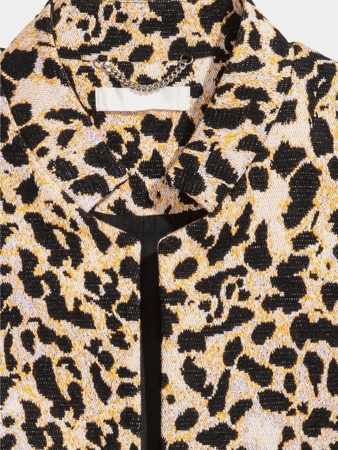 Пальто H&M модель 5625196RP12_бежево-черный леопардовый Фото