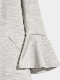 Пальто H&M модель 5068235dm_светло-серый меланж Фото