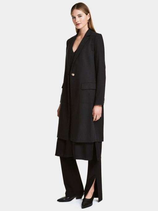 Пальто H&M модель 4582075sm_Черный Фото