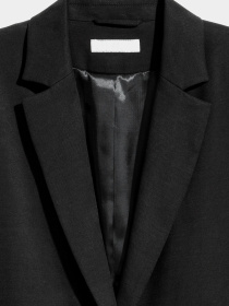 Пальто H&M модель 4582075sm_Черный Фото