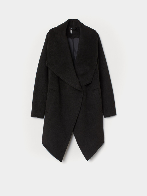 Пальто H&M модель 3009084wt_черный Фото