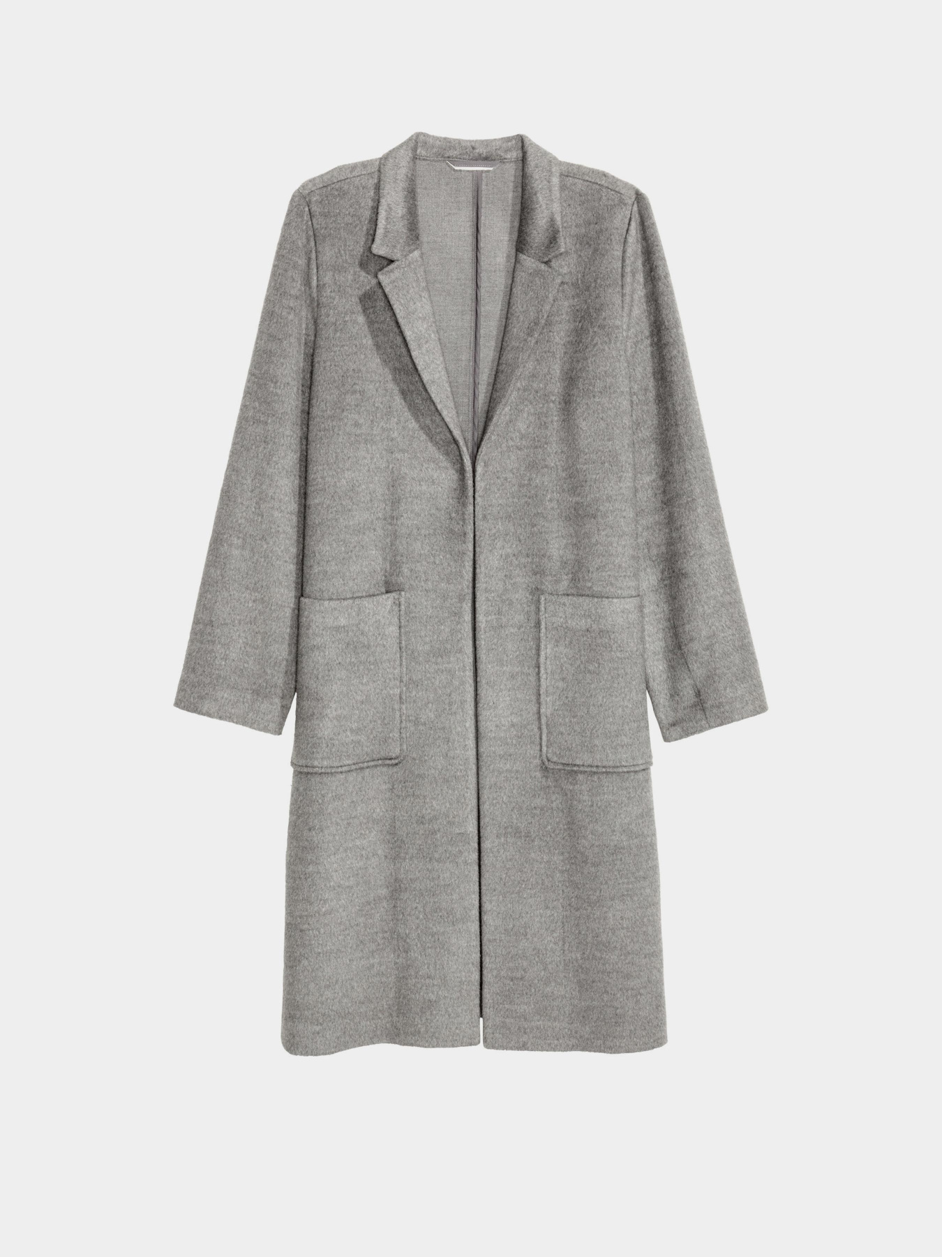 Пальто H&M модель 3901634RP6_серый Фото