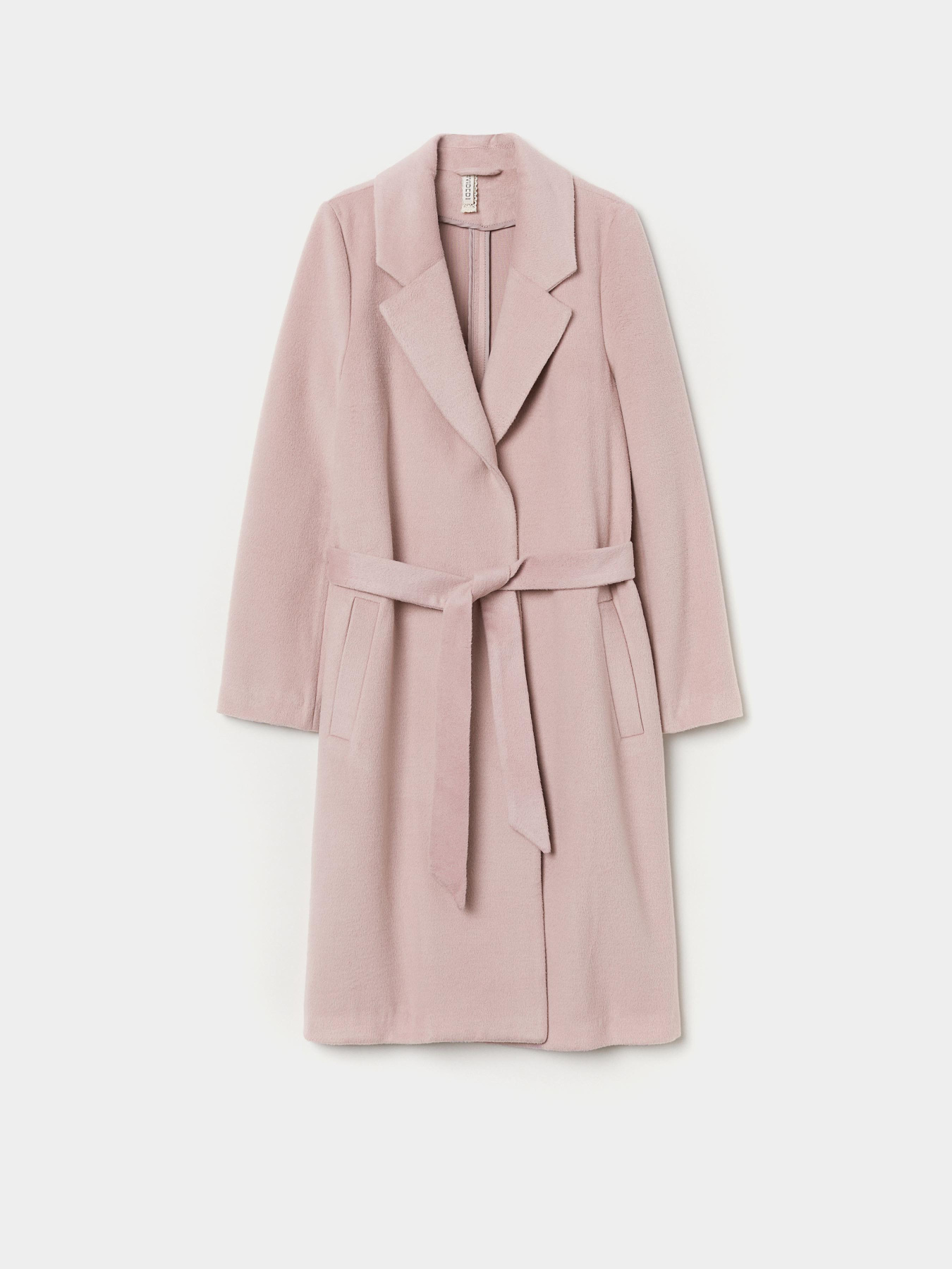 Пальто H&M модель 6902128wt_пудровый Фото