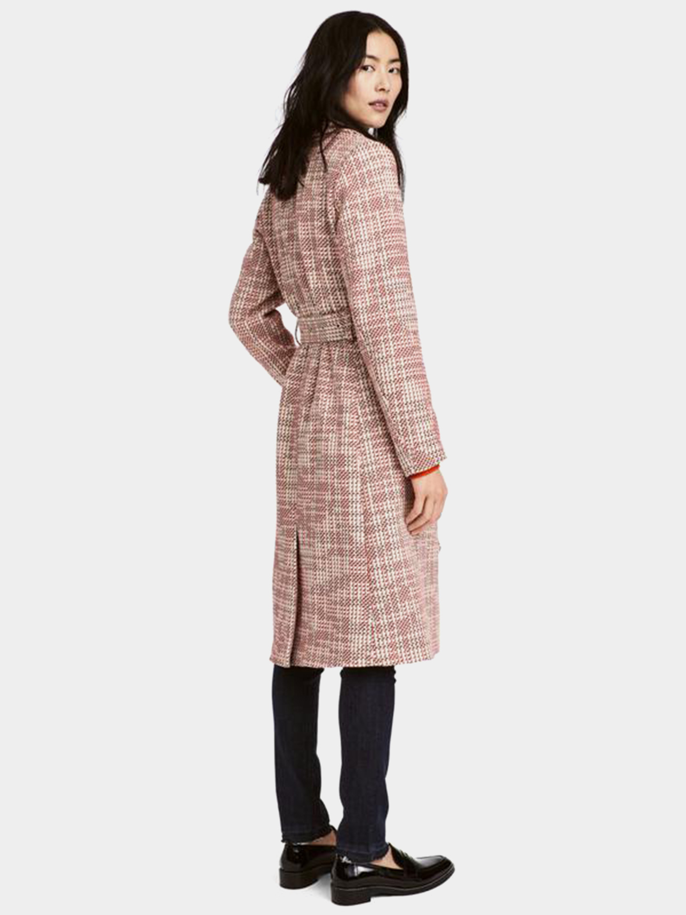 Пальто H&M модель 6092067dlog_Бело-красный Фото