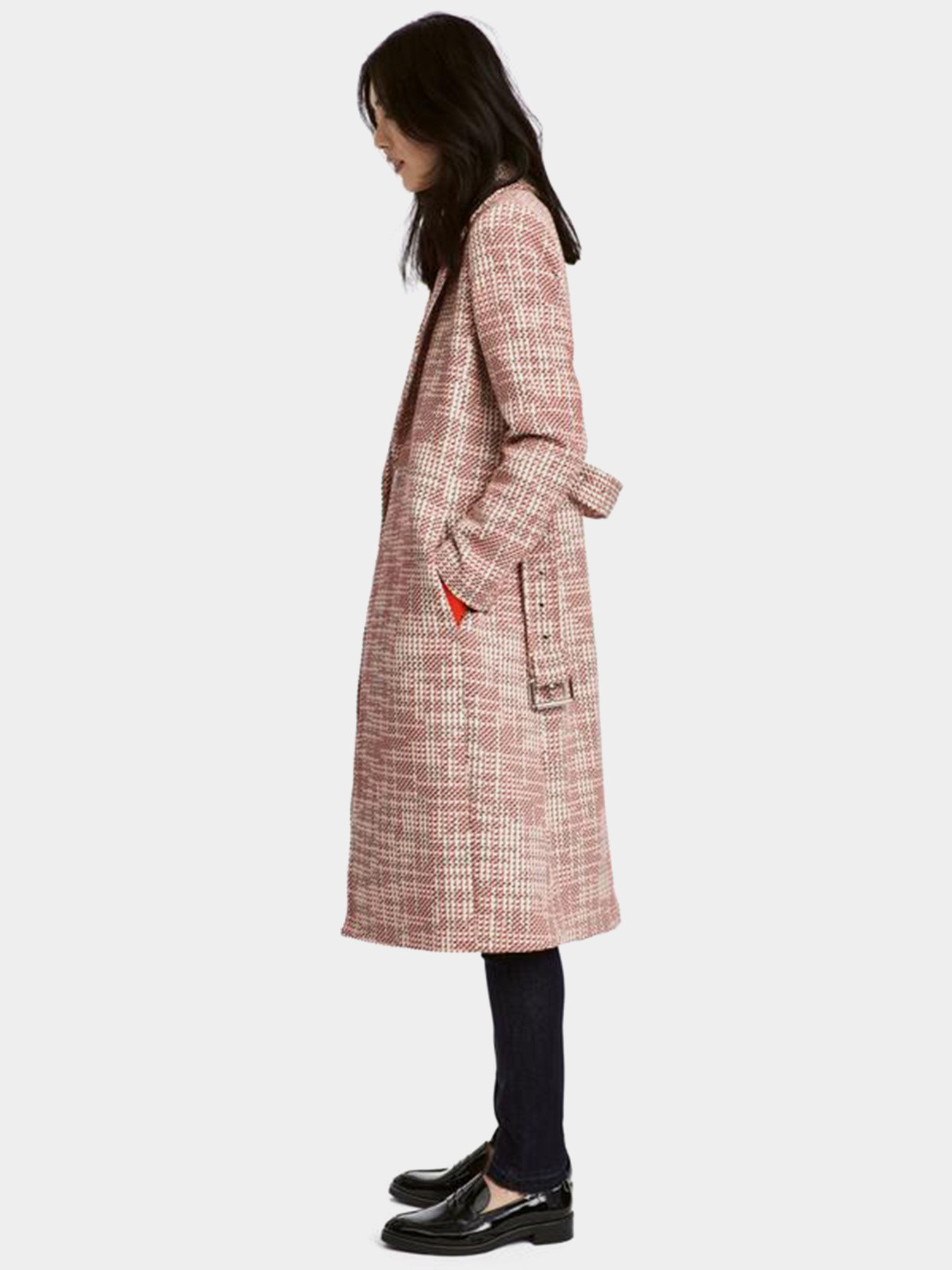 Пальто H&M модель 6092067dlog_Бело-красный Фото