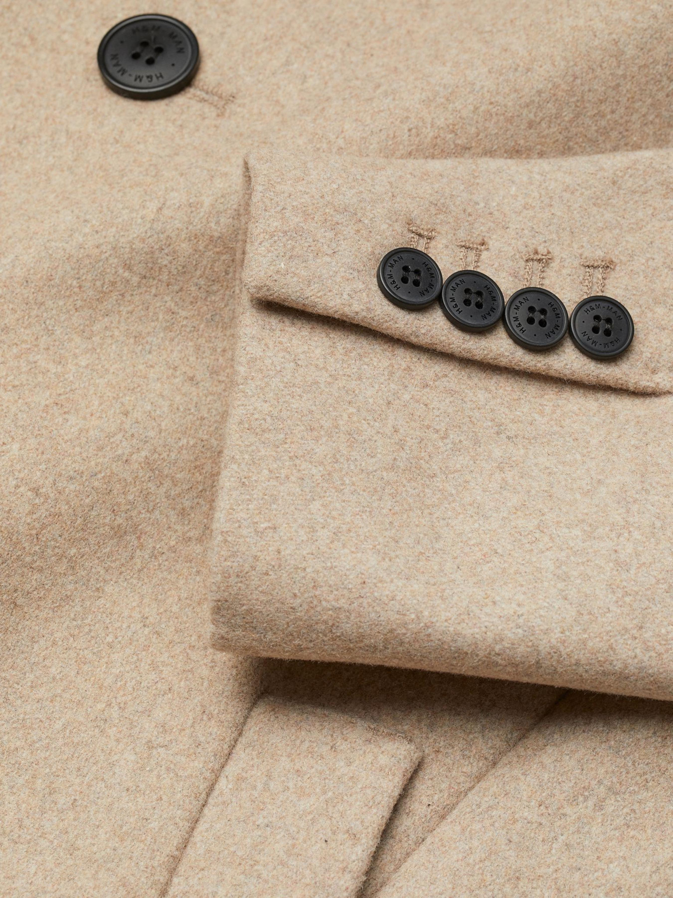 Пальто H&M модель 7881722wer_Бежевый Фото