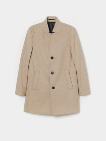 Пальто H&M модель 7881722wer_Бежевый Фото