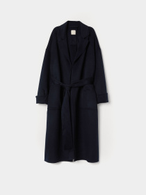 Пальто H&M модель 7842650wt_Темно-синий Фото