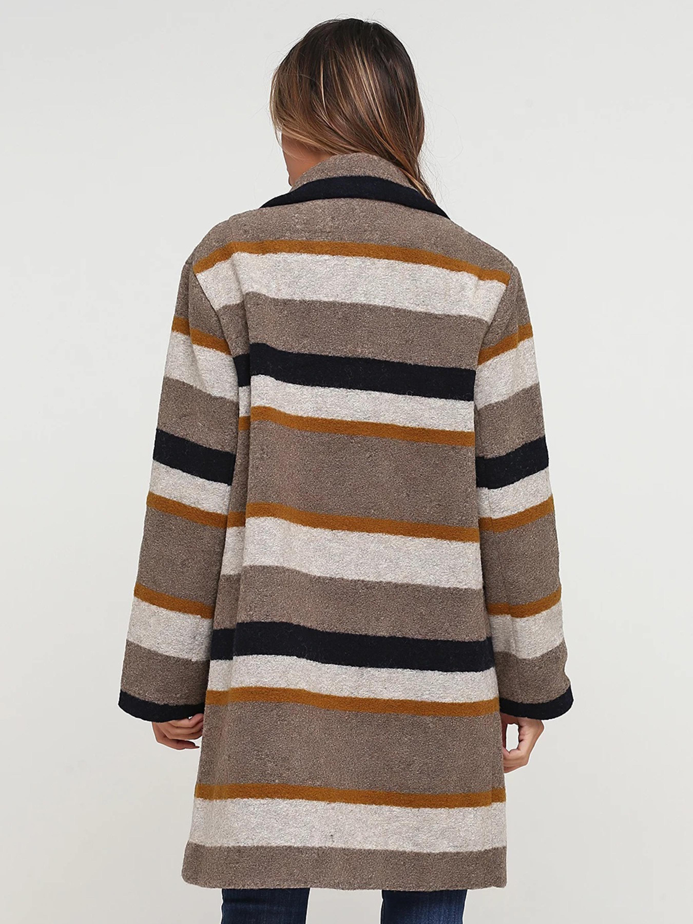 Пальто H&M модель 6905938dlog_Комбинированный Фото