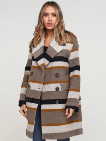 Пальто H&M модель 6905938dlog_Комбинированный Фото