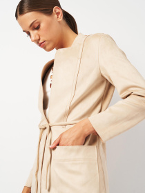 Пальто H&M модель 8158482ral_Светло-бежевый Фото