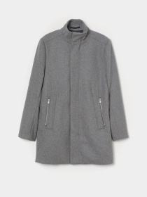 Пальто H&M модель 8634382wer_Серый Фото