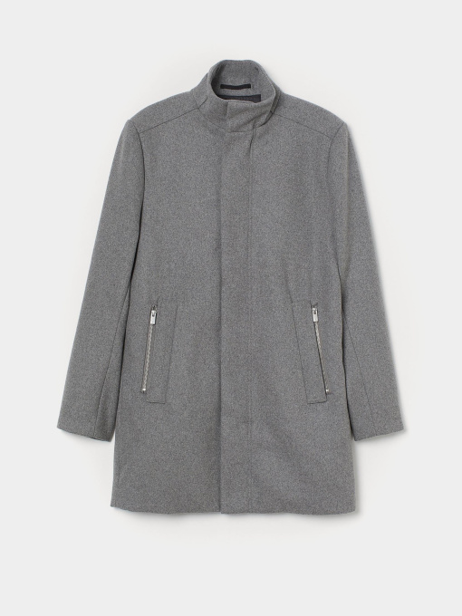 Пальто H&M модель 8634382wer_Серый Фото