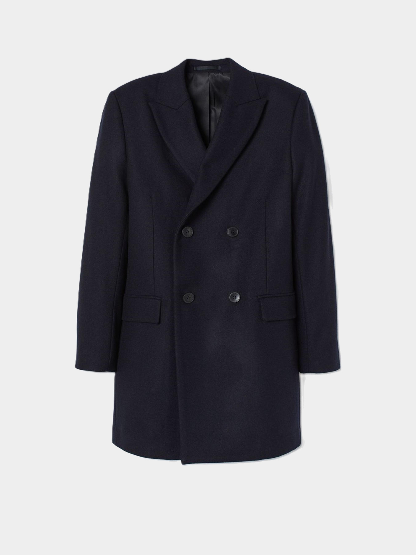 Пальто H&M модель 7505650wer_Темно-синий Фото