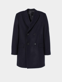 Пальто H&M модель 7505650wer_Темно-синий Фото