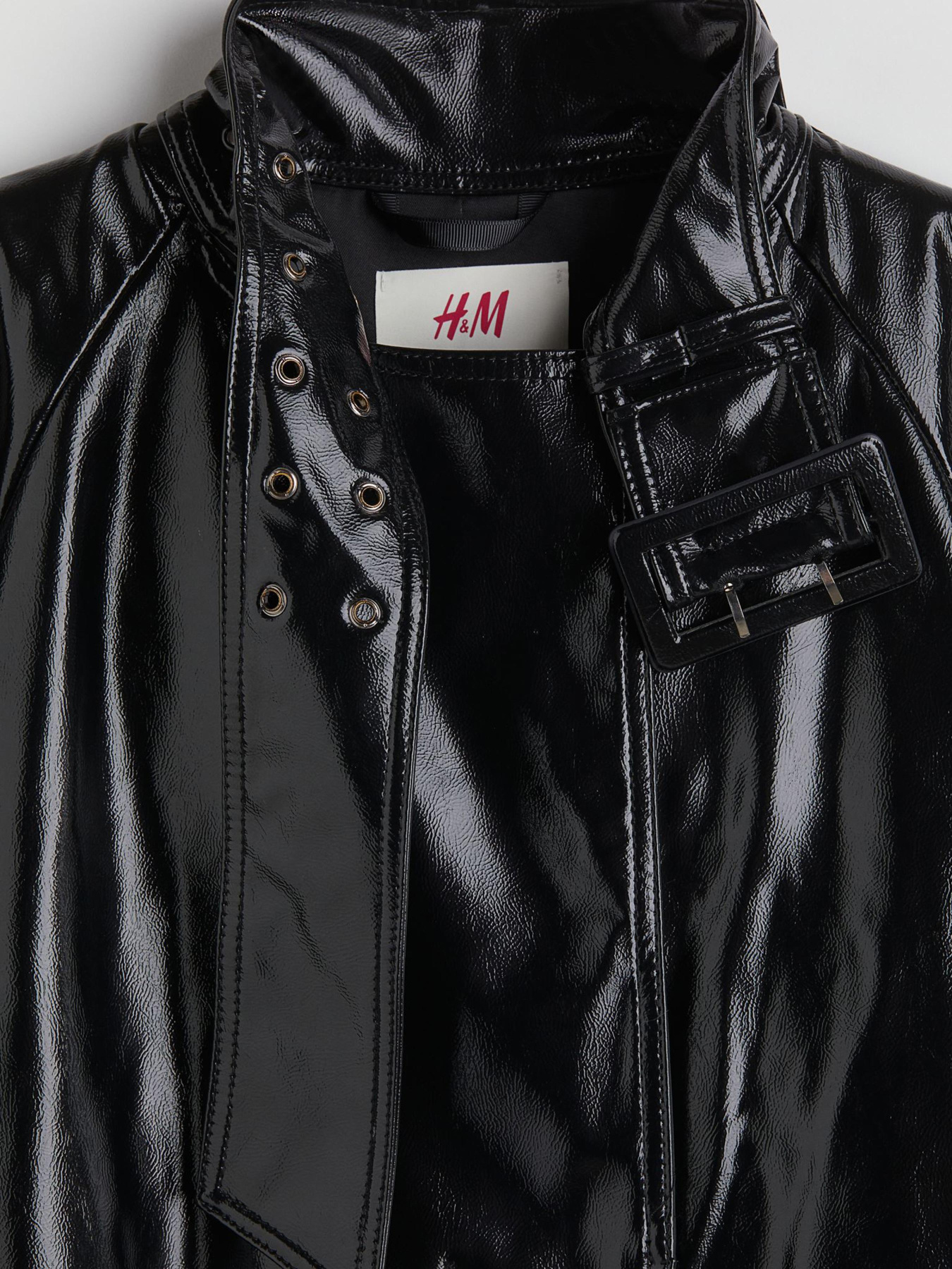 Тренч H&M модель 1027301ral_Черный Фото