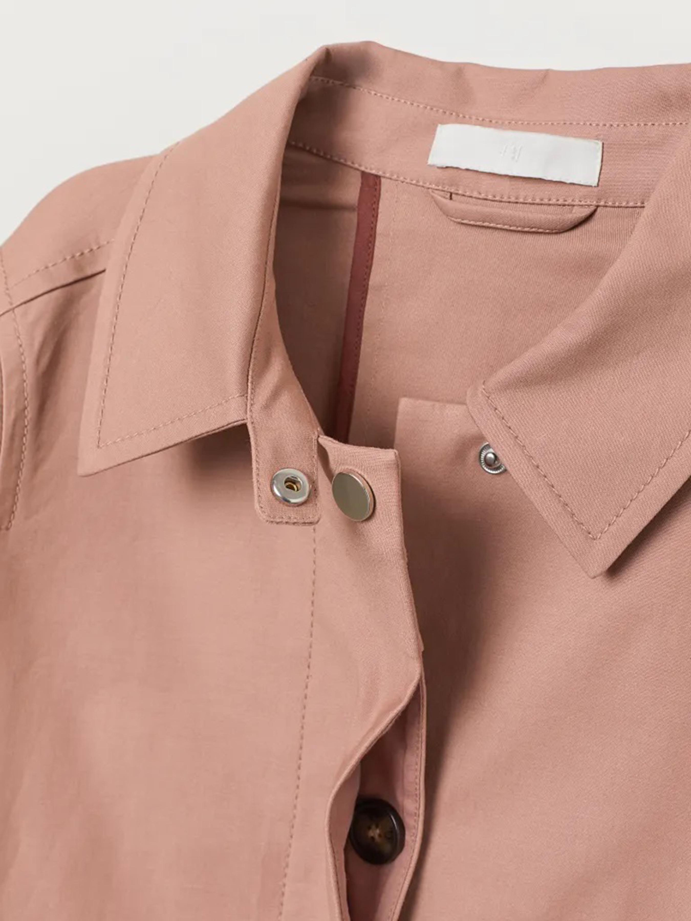 Плащ H&M модель 6725738dlog_Темно-пудровый Фото