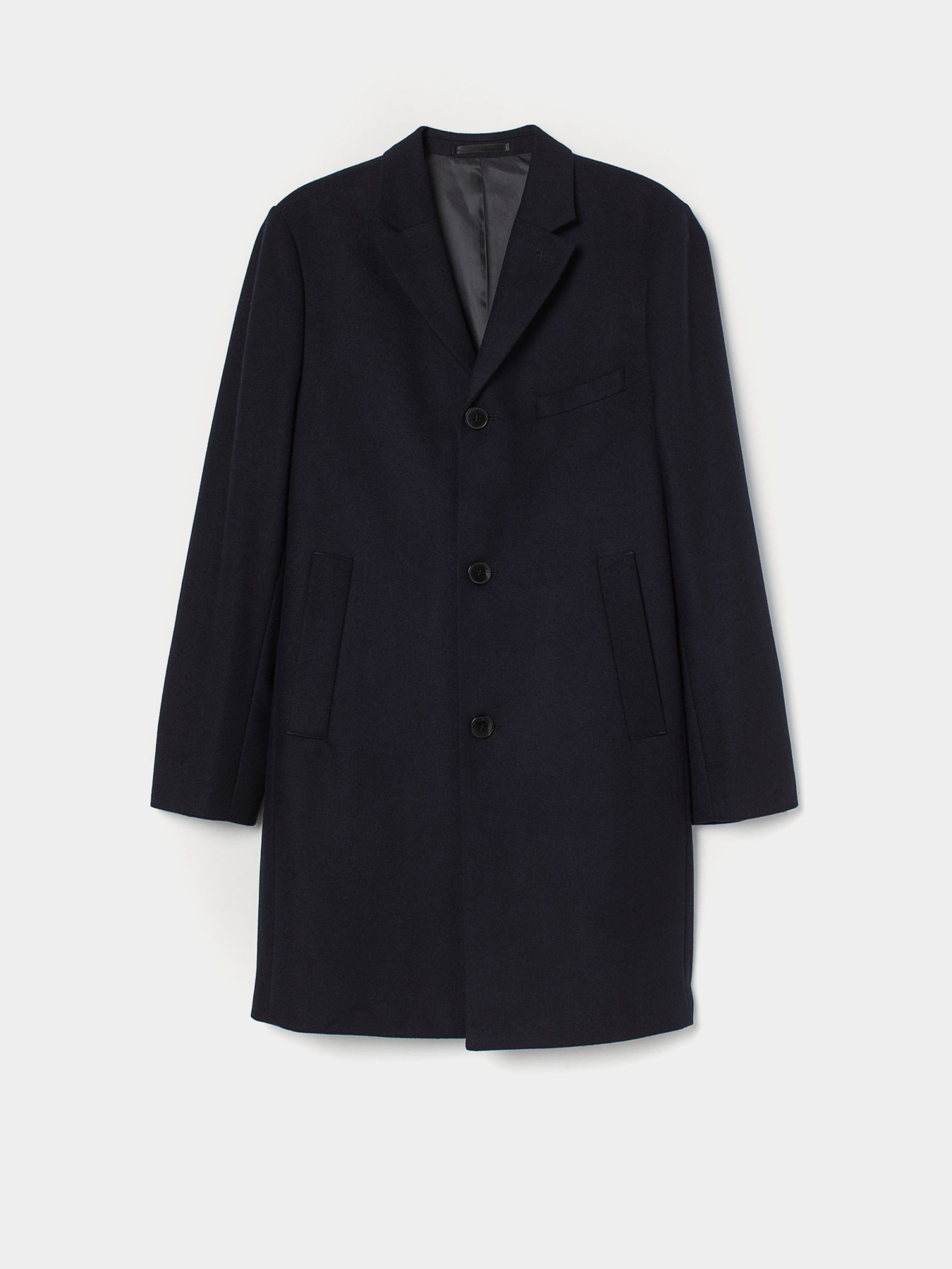 Пальто H&M модель 8634292wer_Темно-синий Фото