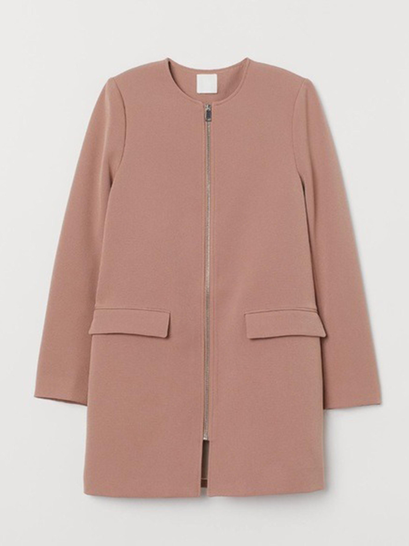 Пальто H&M модель 7815910wer_Пудровый Фото