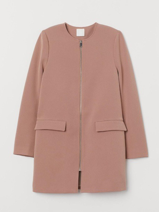 Пальто H&M модель 7815910wer_Пудровый Фото